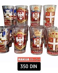 Čašice za rakiju - vitraž
