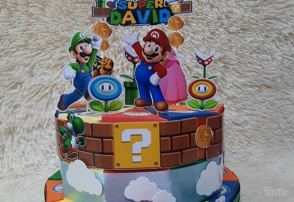 Torta od kartona Super Mario