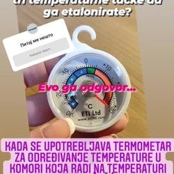 Etaloniranje termometra za frižider!