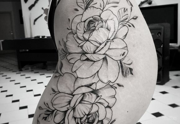 Tetovaza ruza - Rose tattoo Beograd Žarkovo 
