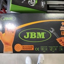 Zaštitne rukavice potrošne od nitrila narandžaste boje veličina XL 90/1 53553 JBM