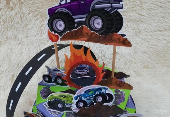 Monster truck torta od kartona