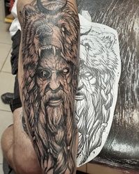 Tetovaža Odina - Odin tattoo Beograd Žarkovo 