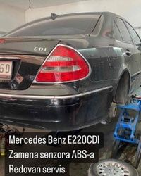 Mercedes Benz E220 mali servis, zamena kvačila, zamena senzora ABS
