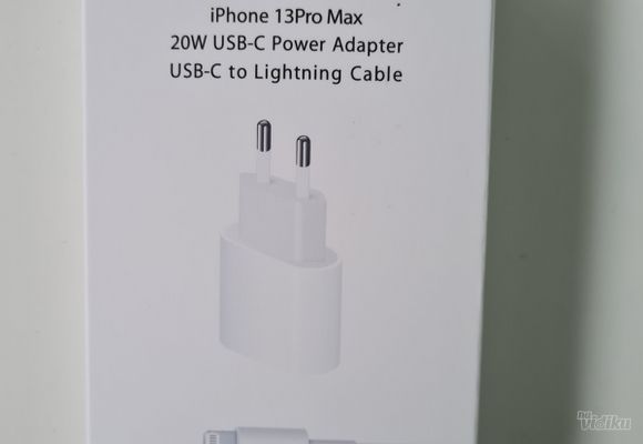 Komplet punjač Fast charger za iPhone 11/12/13 Adapter 20W USB-C  Kabal USB-C na Lightning 
