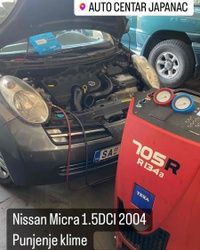 Nissan Micra 1.5dci punjenje klime
