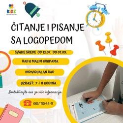 Čitanje i pisanje sa logopedom- Novi Sad