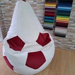 Lazy bag lopta belo crvena