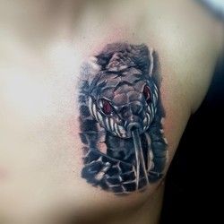 Tetovaza zmije Tension tattoo