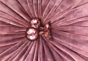 Okrugli plišani jastuk Amarant roze