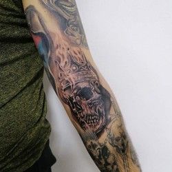 Skull tattoo Novi Sad
