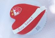 FK Crvena Zvezda torta u obliku srca